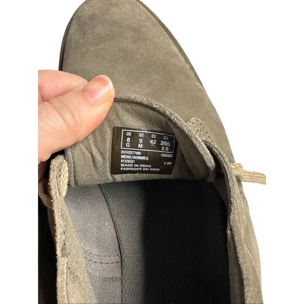 Clark’s Collection green suede forge stride chukka boots size 9